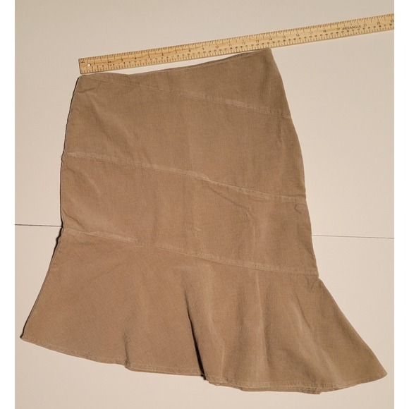 Smart Set Beige Polyester Dress Skirt Size 5 Side‎ Zipper Knee Length - Picture 3 of 5